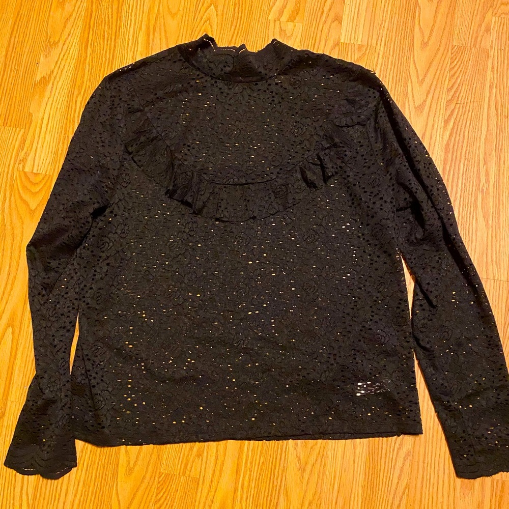 Arizona Jeans lace long sleeve top sz XXL